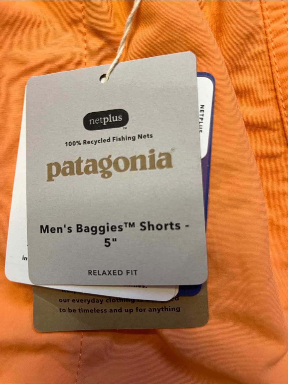 NWT Patagonia Men’s Baggies 5 Inch Shorts Tigerlily Orange Size XL - Picture 2 of 11